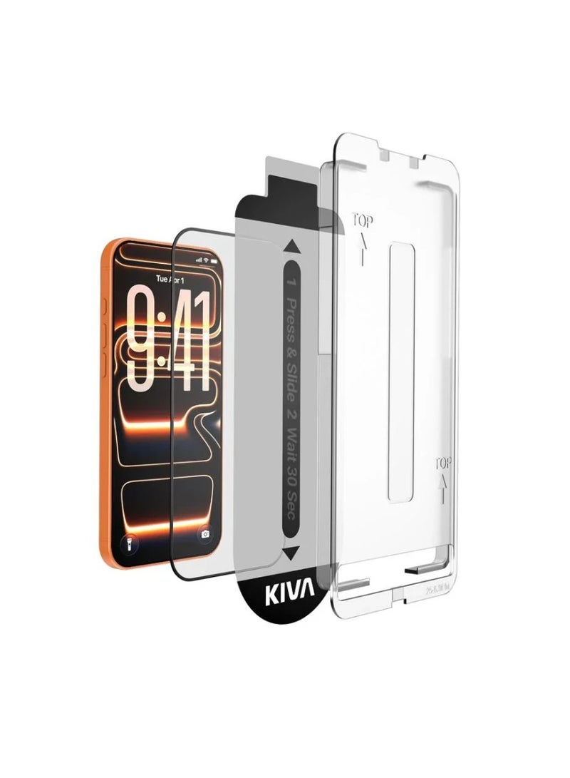 كيفا واقي شاشة Kiva زجاجي شفاف عالي الدقة لهاتف iPhone 17 Pro Max - Image 1